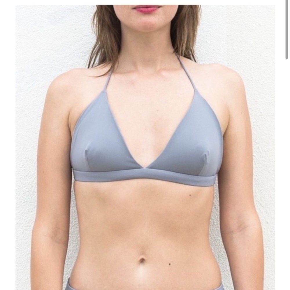 NWT Esby Halter Swim Top In Mineral Gray Size XS